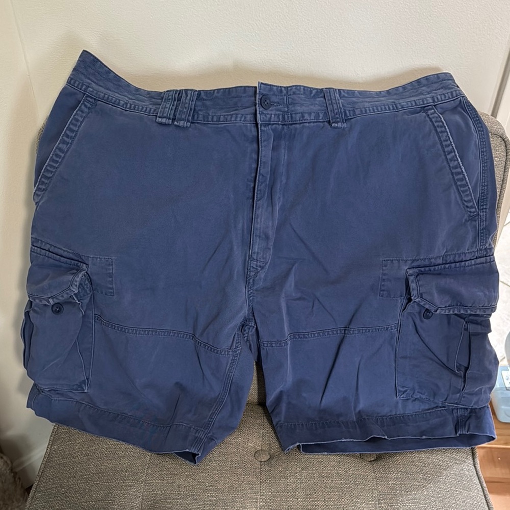 Ralph Lauren Blue Cargo Shorts with Classic Design